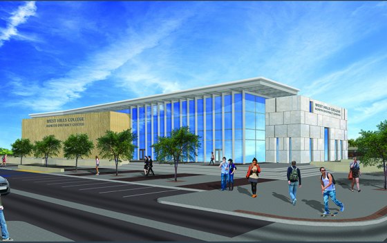 Rendering of the new West Hills College facility in Firebaugh.